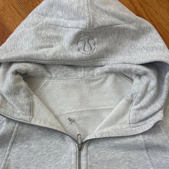 lululemon 1/2 zip scuba Gray Hoodie - Picture 2 of 3
